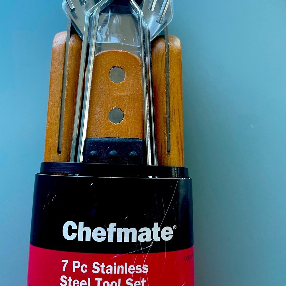 New Chefmate 7pc Stainless Steel Tool Set